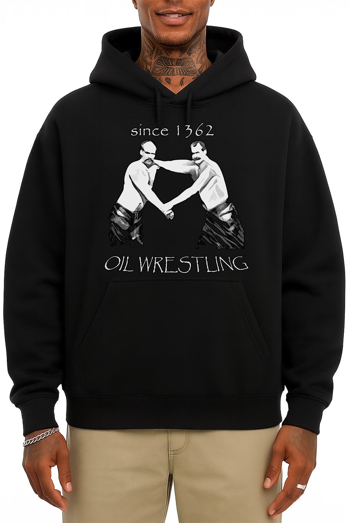 Oil Wrestling Oversize Hoodie
