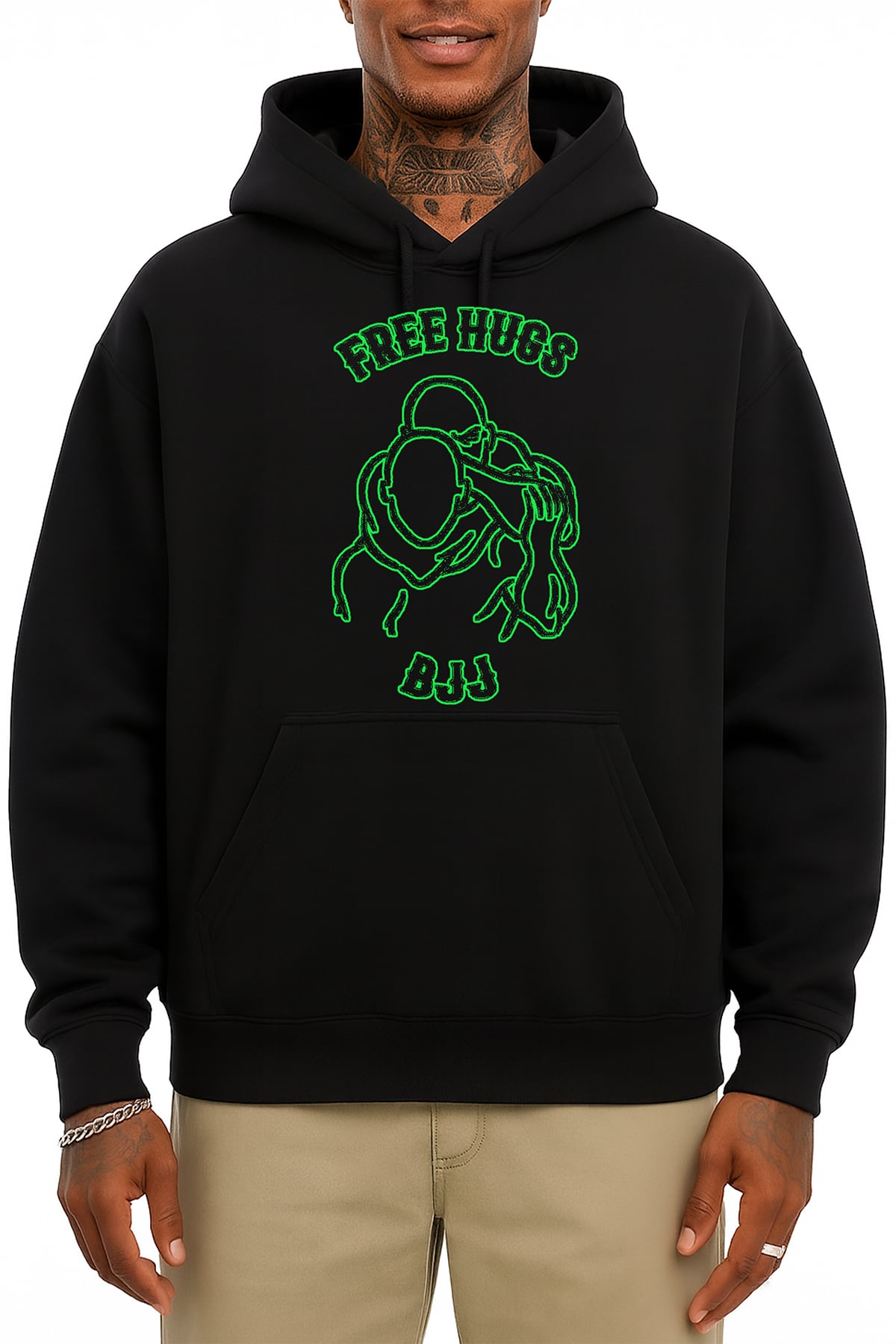 Free Hugs BJJ Oversize Hoodie