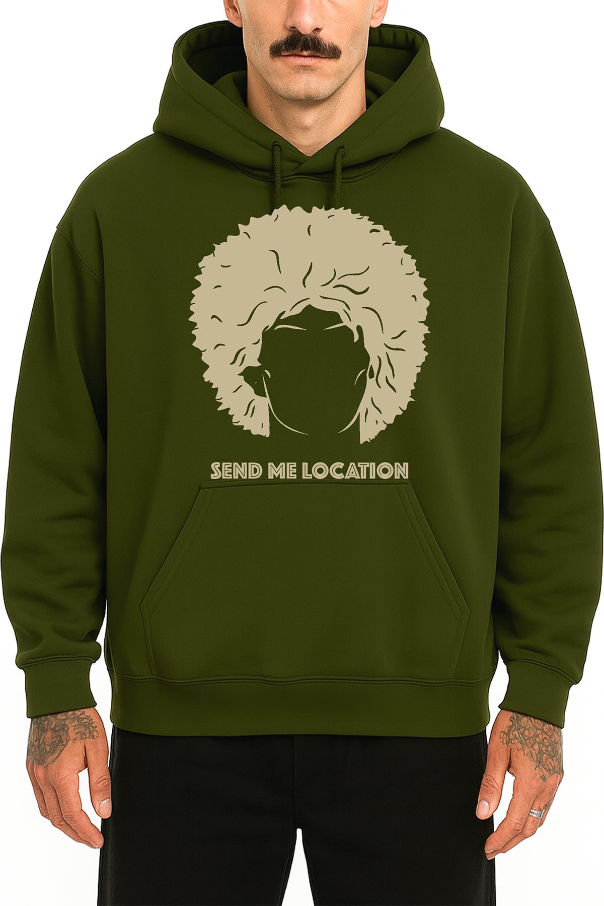 Send Me Location Oversize Hoodie