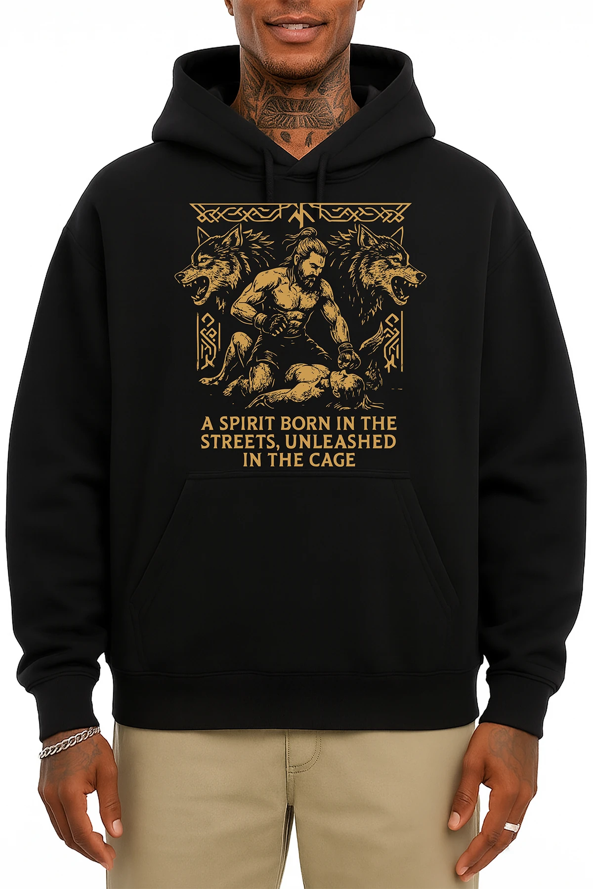 The Wolf of the Cage Oversize Hoodie