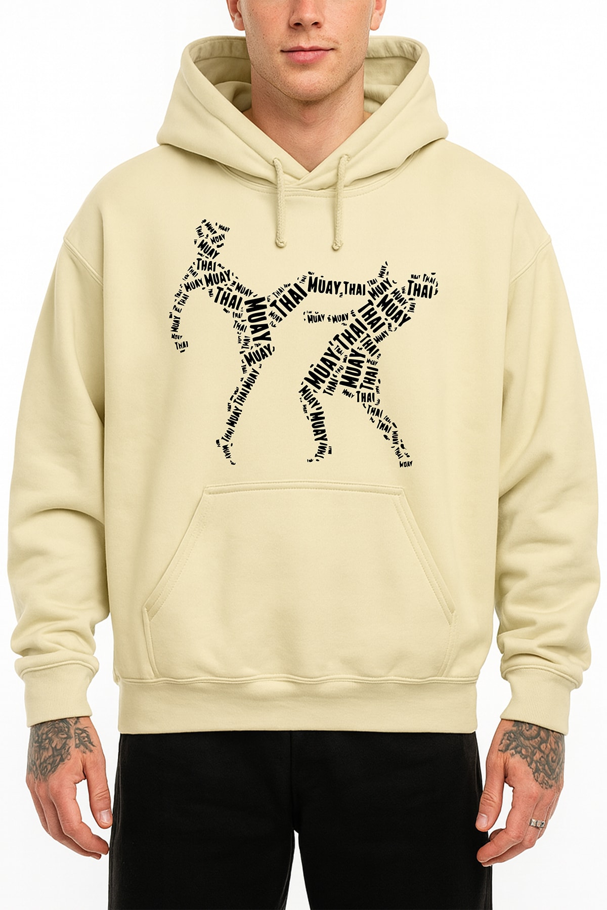 Muay Thai Front Kick Oversize Hoodie