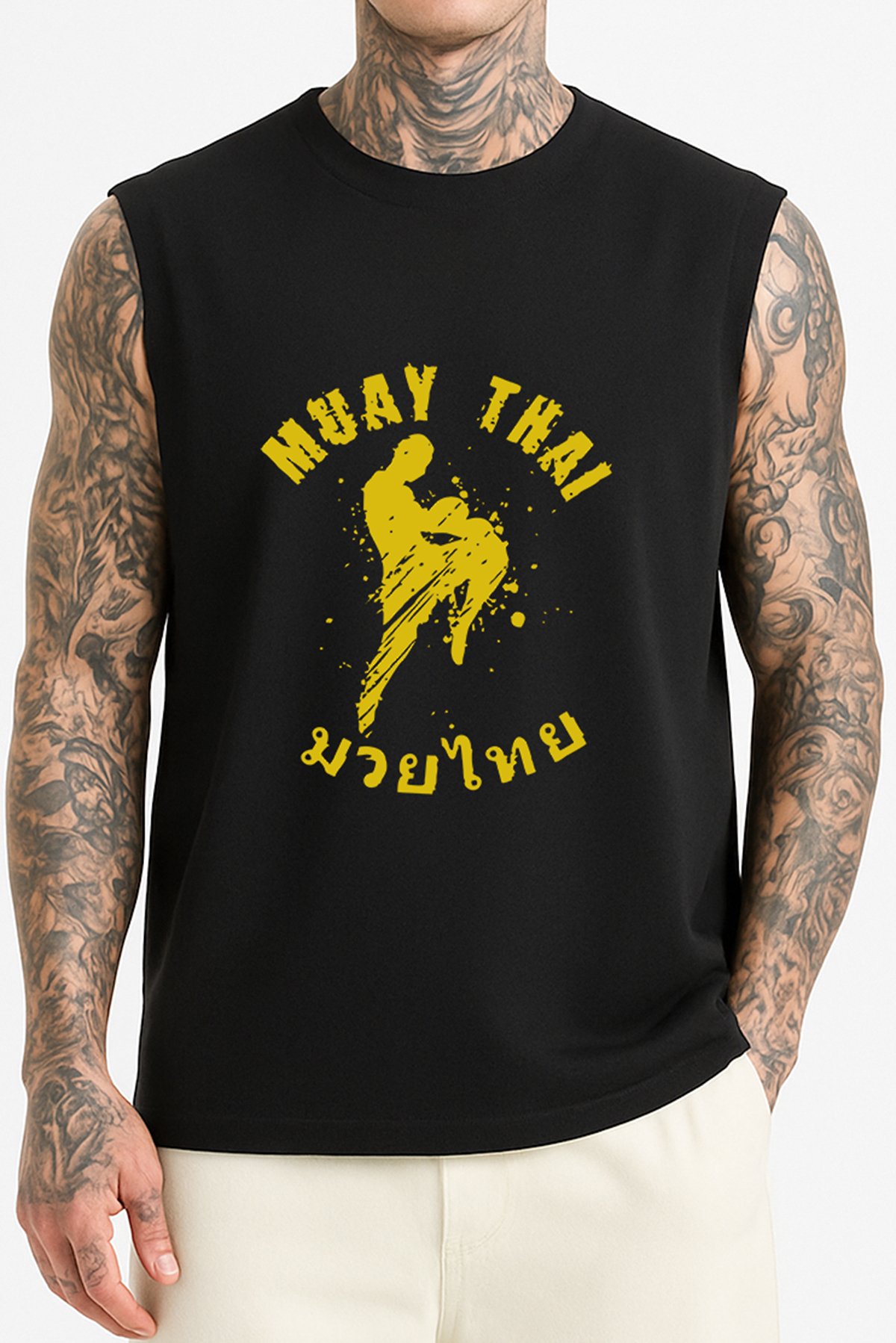 Muay Thai Kolsuz Tişört