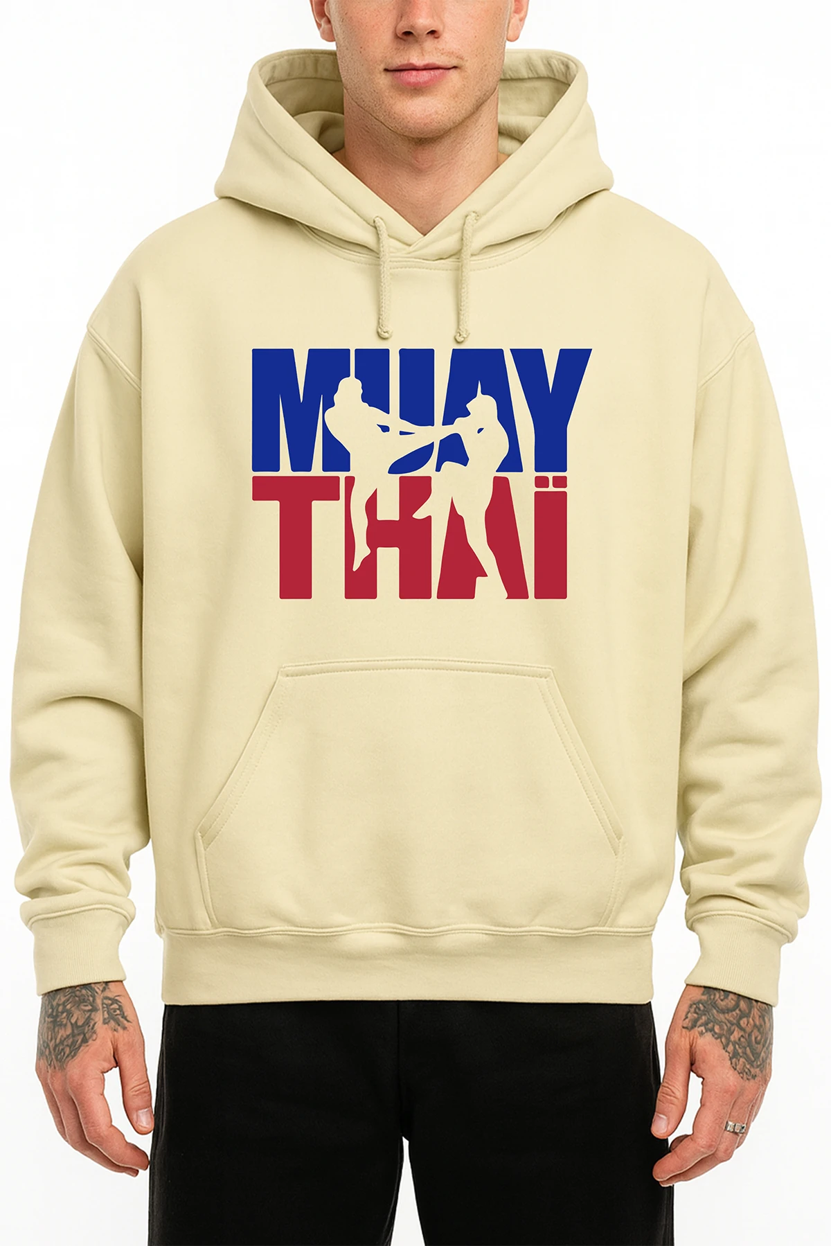 Muay Thai Logo Oversize Hoodie