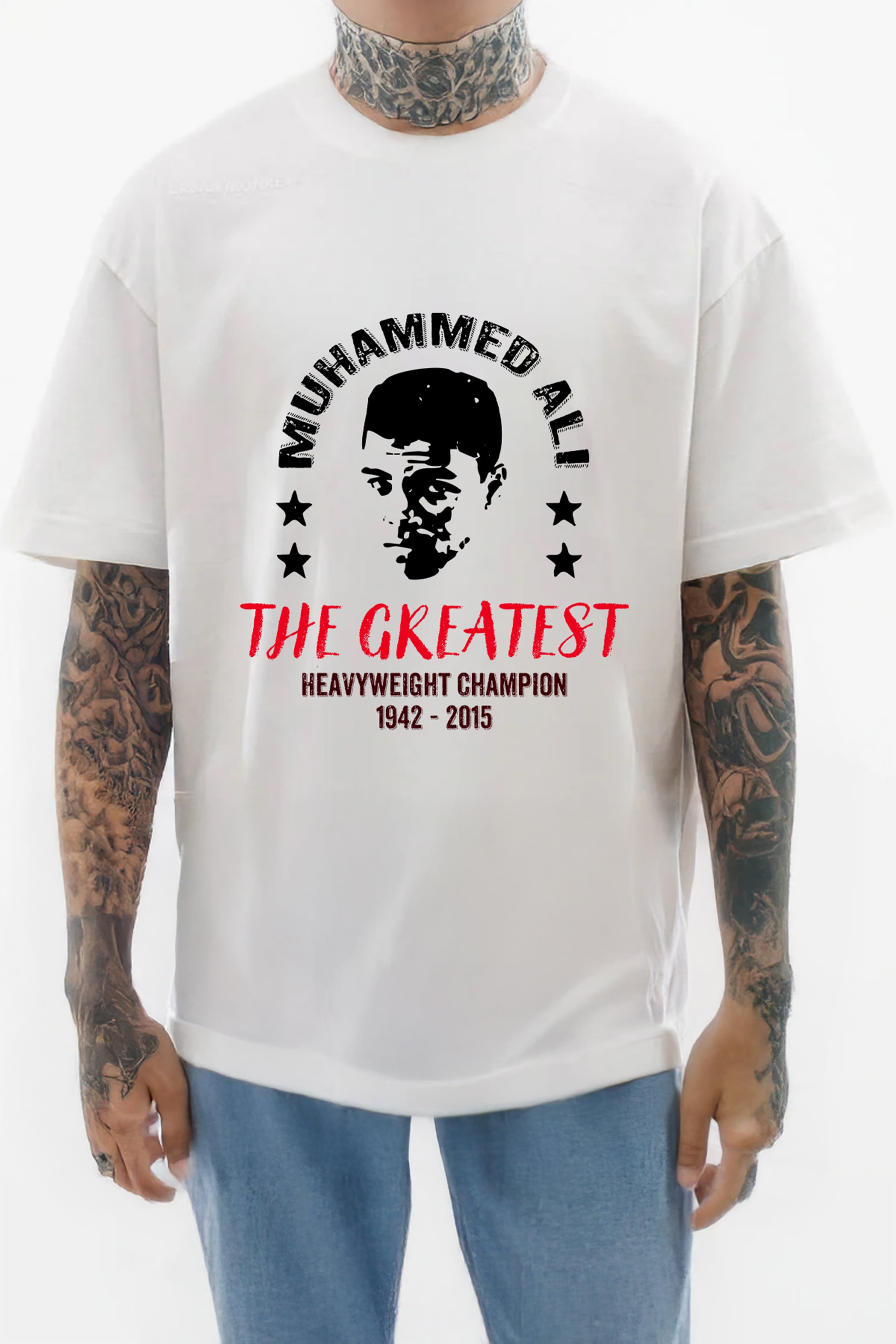 Muhammed Ali The Greatest II Oversize Tişört