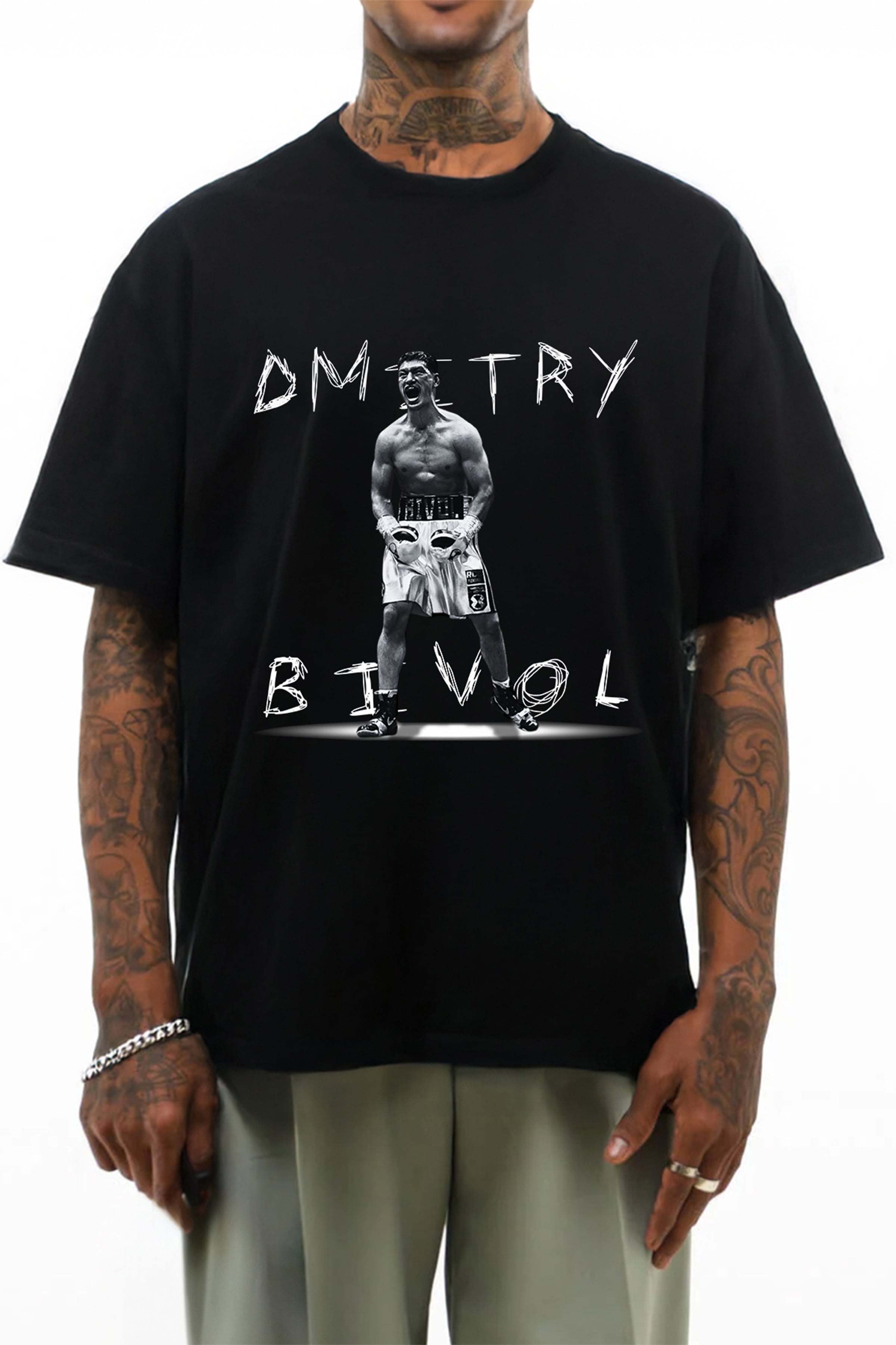 Dmitry Bivol II Oversize Tişört
