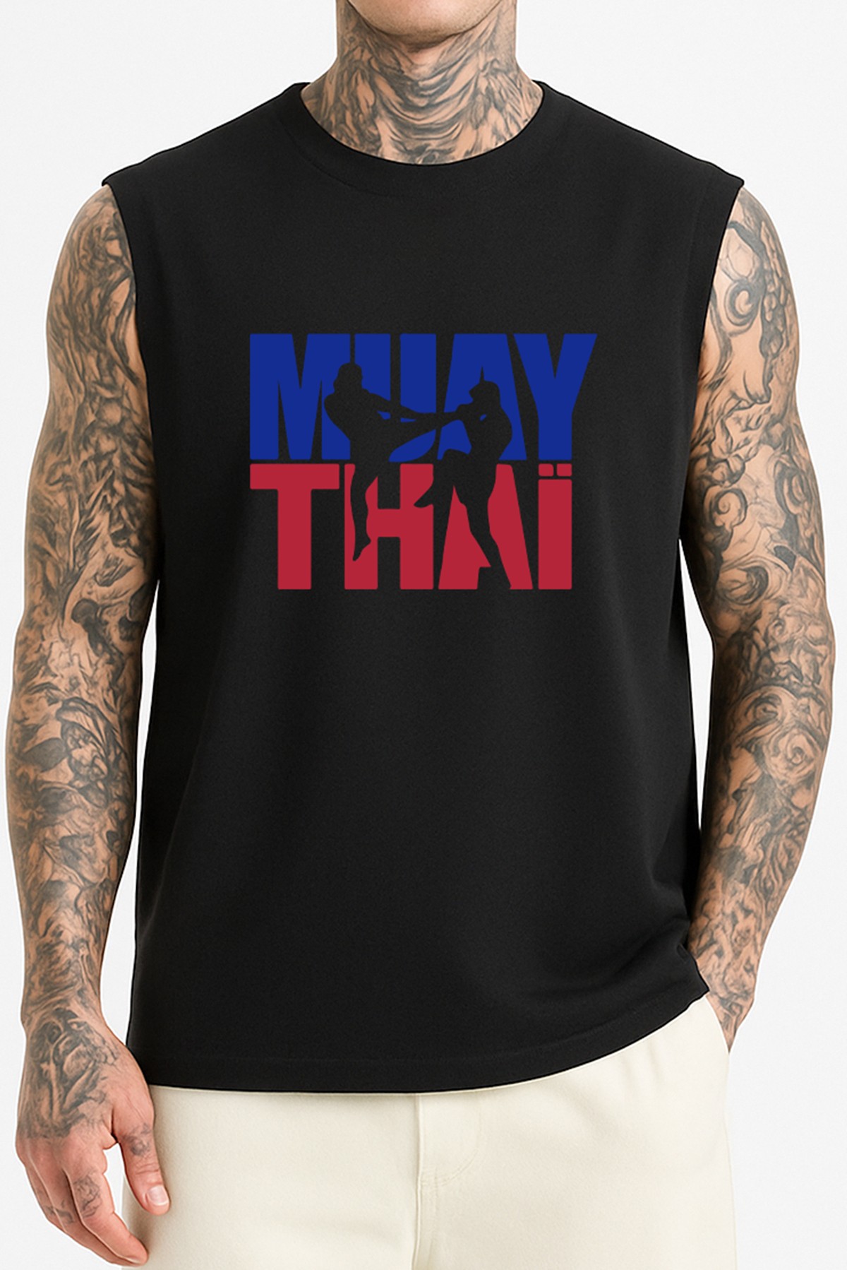 Muay Thali Logo Kolsuz Tişört