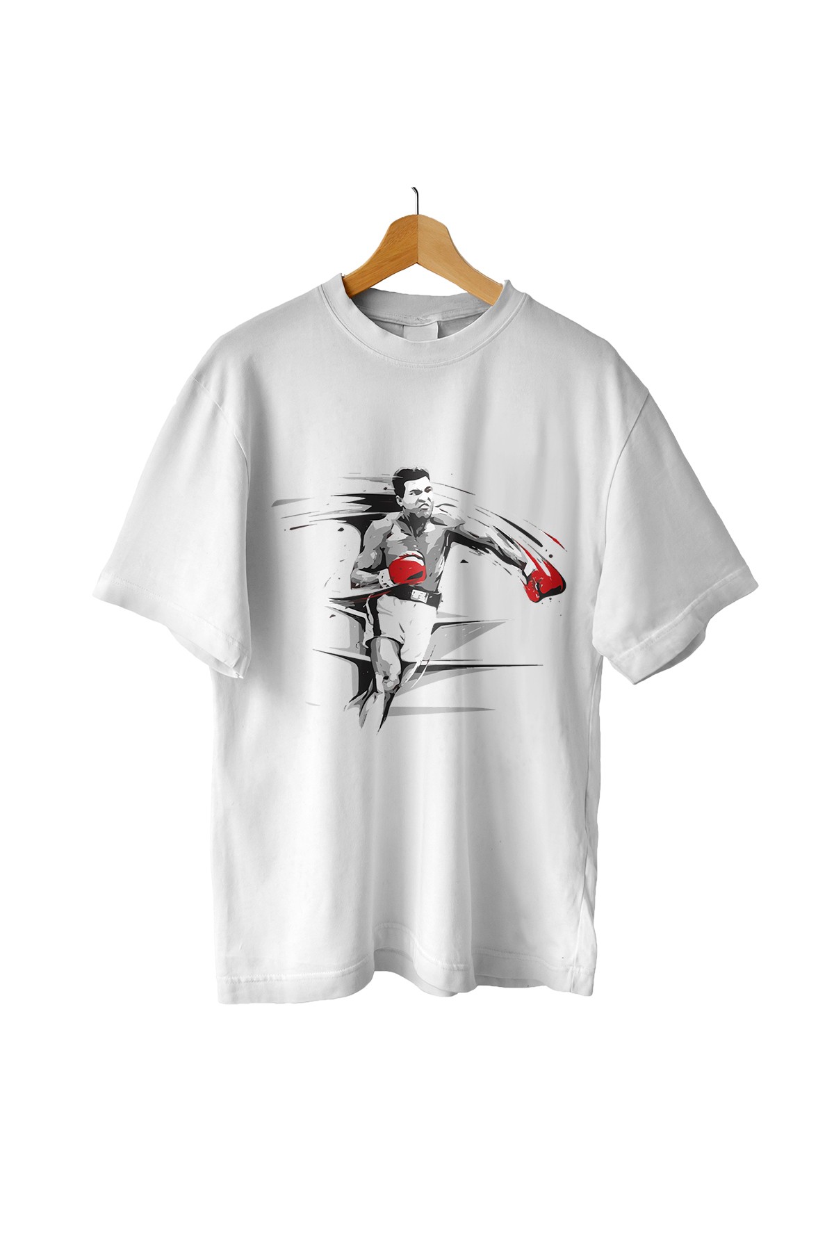 Oversize Muhammed Ali Punch Tişört