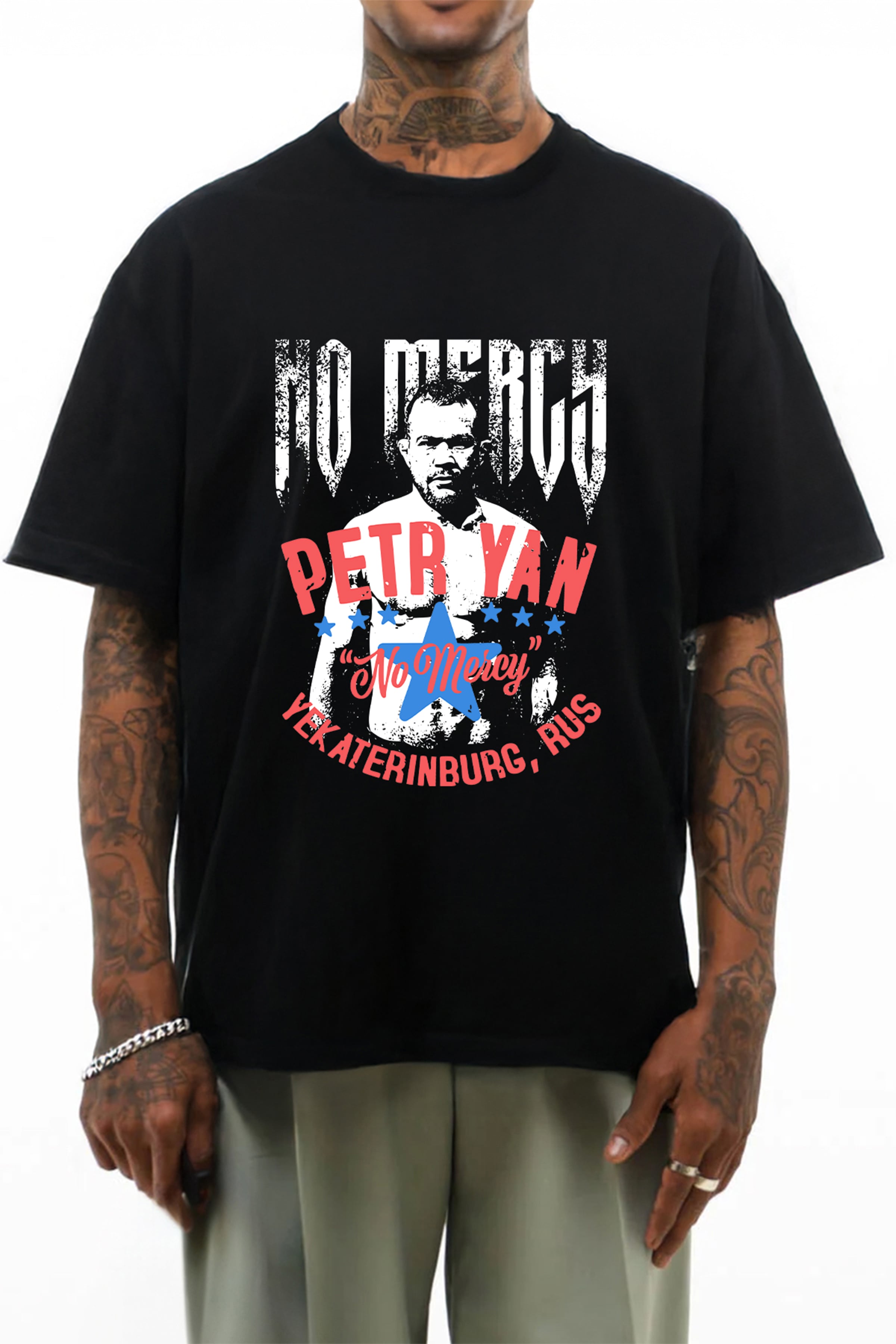Petr Yan No Mercy Oversize Tişört