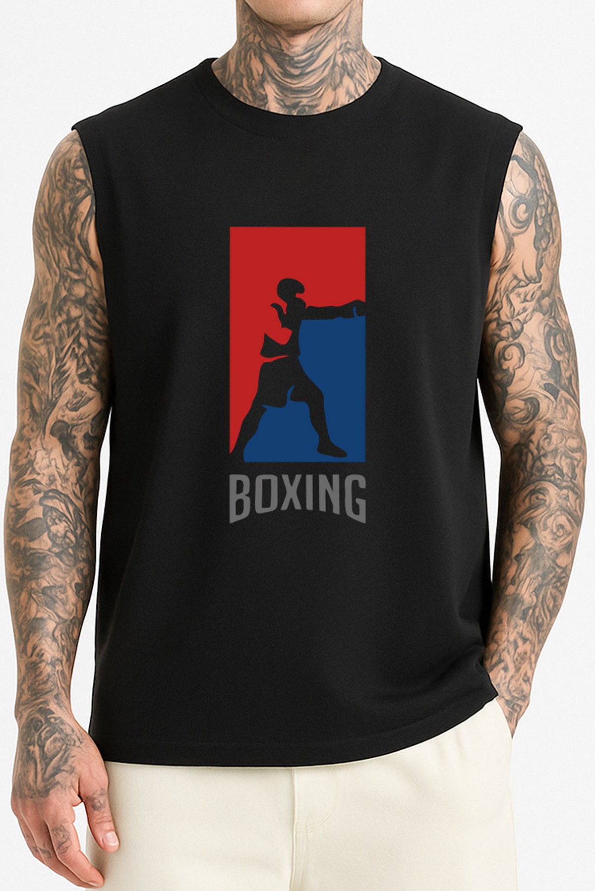 Boxing Logo Kolsuz Tişört