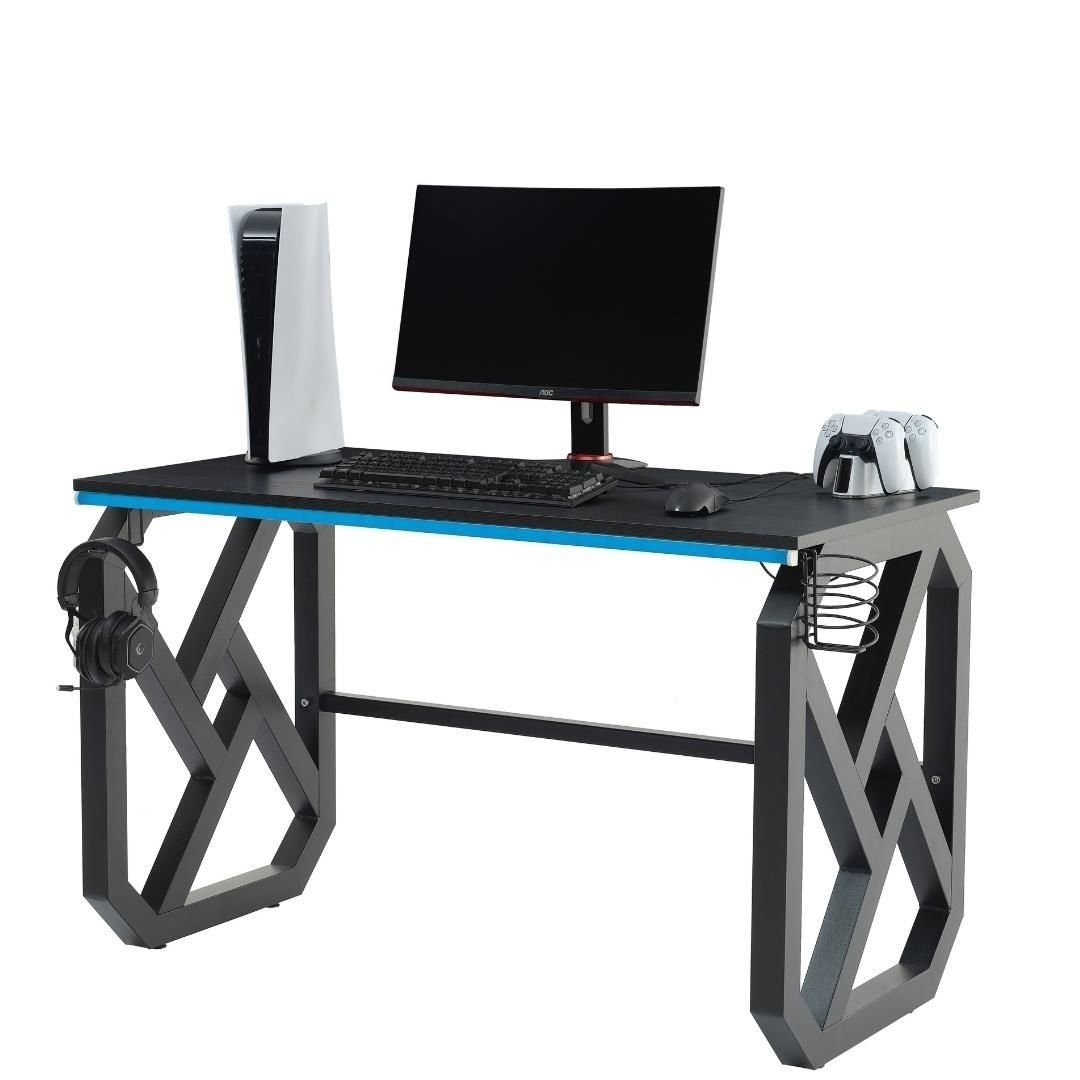 Nebo RGB LED Professional Gaming Desk Black