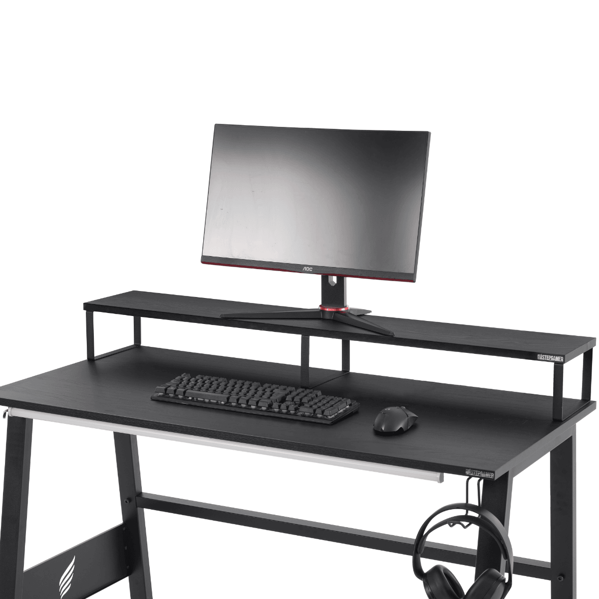 Ergonomischer Metall-Monitorständer – Stilvoller und robuster Desktop-Stand Monitorständer 118x20x14