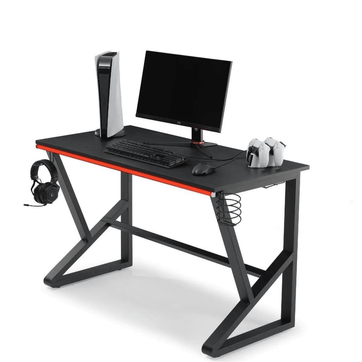 Nax RGB LED Professional Gaming Desk Black