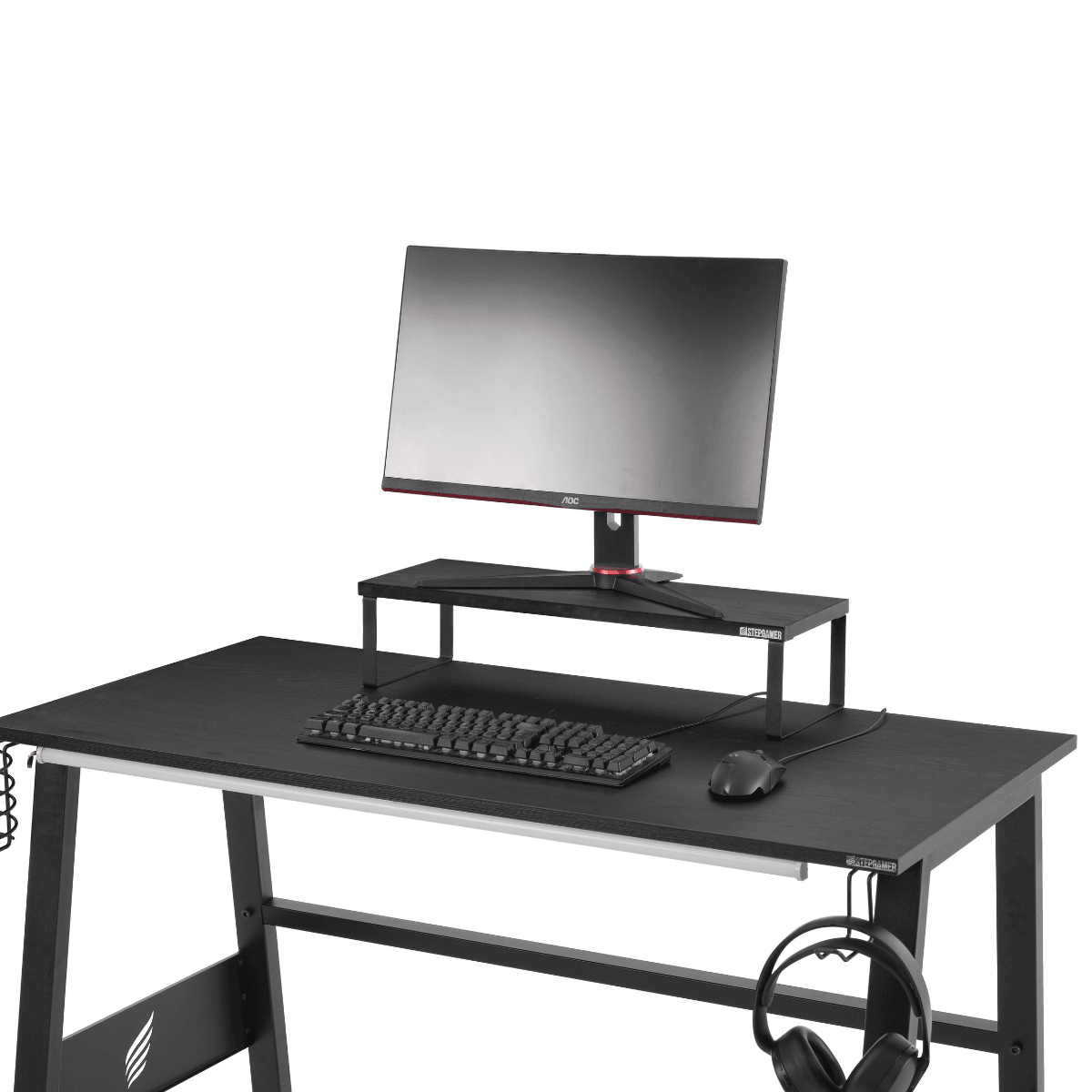 Ergonomik Metal Monitör Yükseltici - Şık ve Dayanıklı Masaüstü Standı Monitör Standı 60x20x14