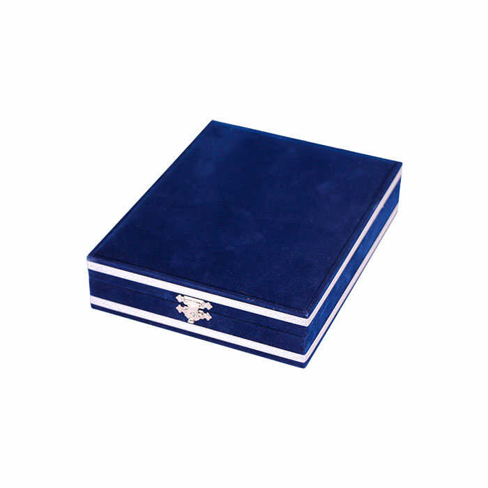 Ahşaplı Plaket Kutusu 12x16 Lacivert Dikey