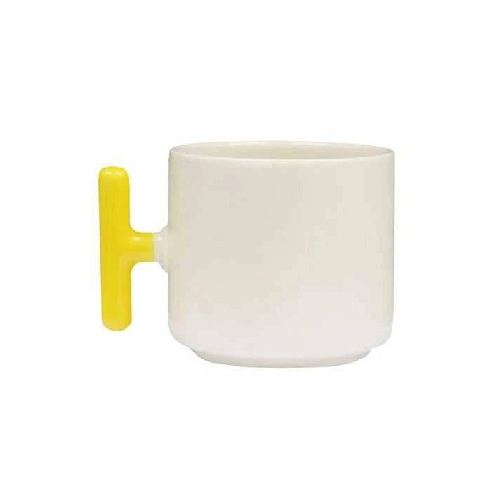 Seramik T Kupa Bardak Sapı Sarı