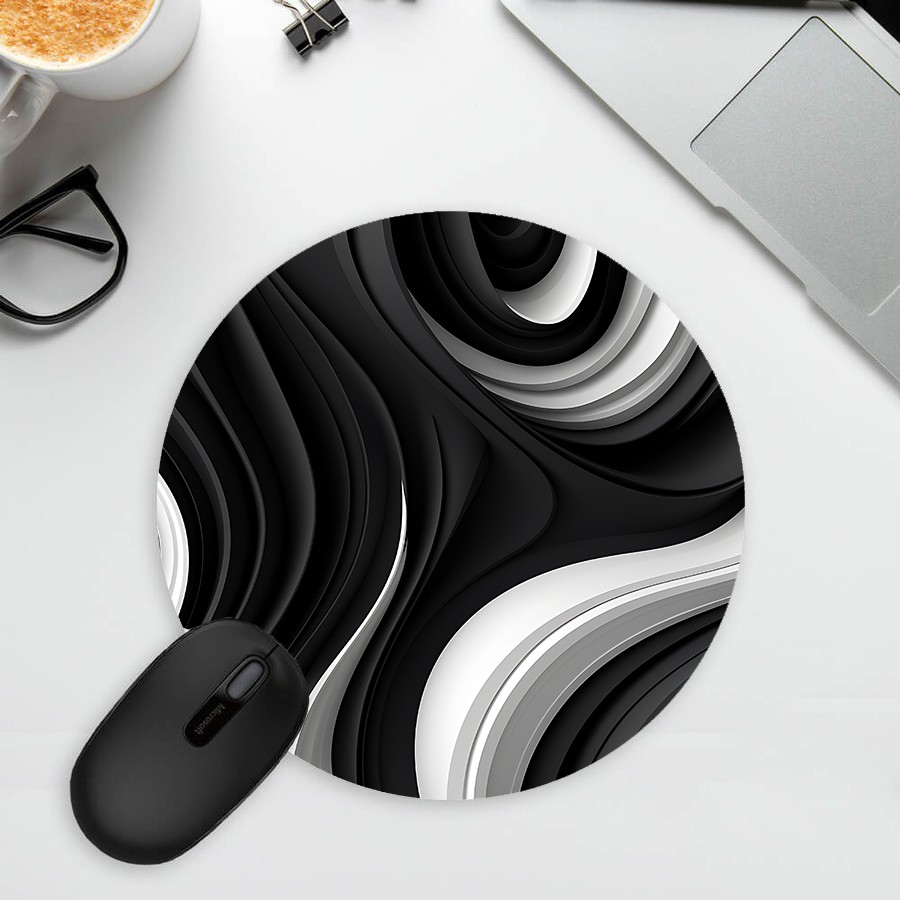 Renkli Baskılı Yuvarlak Mouse Pad