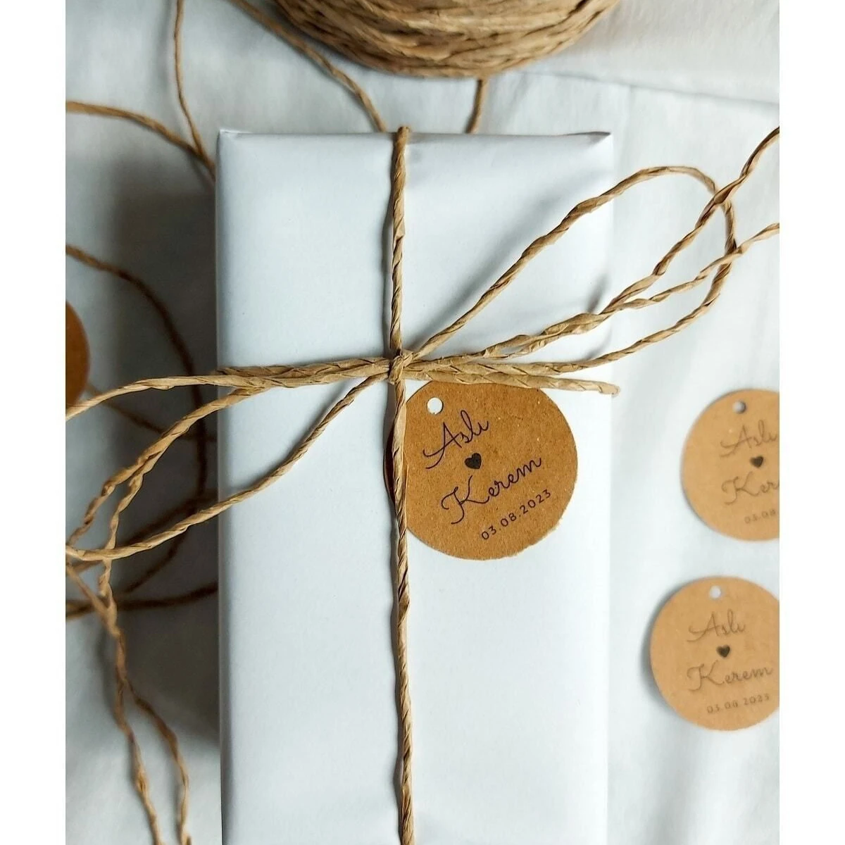 Renkli Baskılı Kraft Etiket