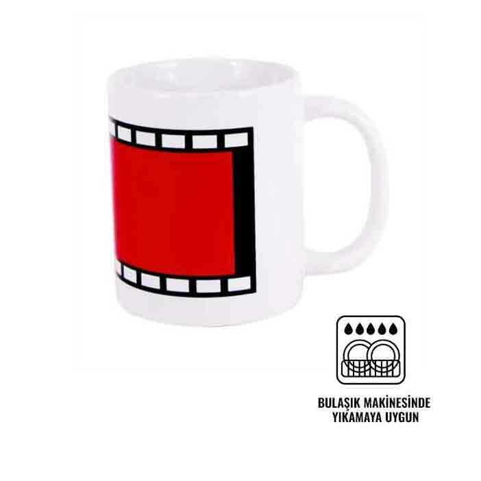 Film Şeritli Beyaz İthal Sihirli Kupa