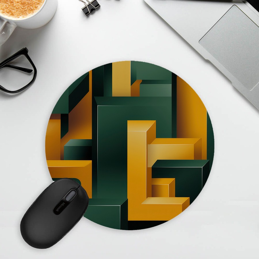 Renkli Baskılı Yuvarlak Mouse Pad