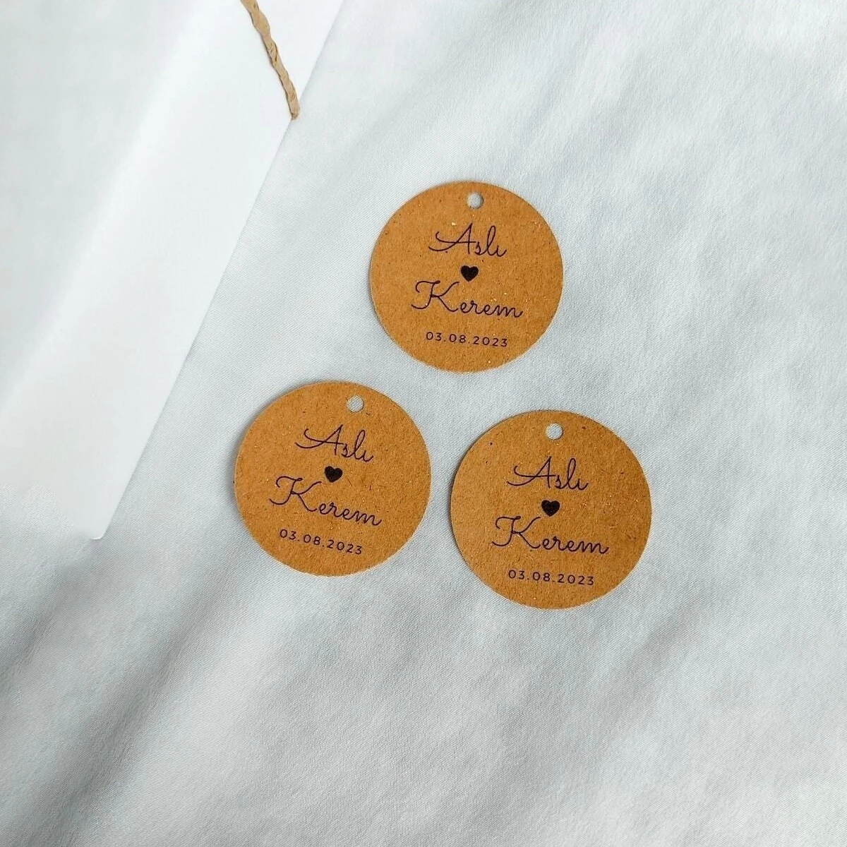 Renkli Baskılı Kraft Etiket