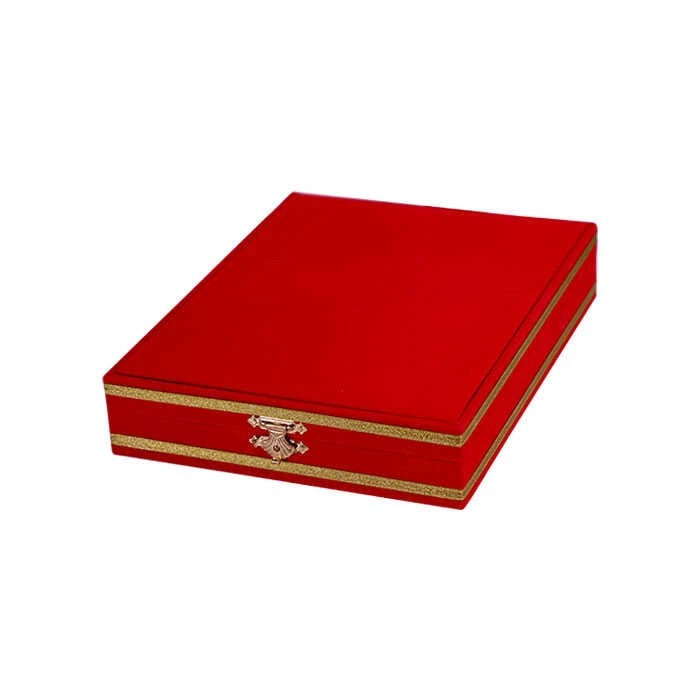 Ahşaplı Plaket Kutusu 12x16 Kırmızı Dikey