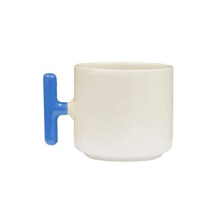 Seramik T Kupa Bardak Sapı Mavi