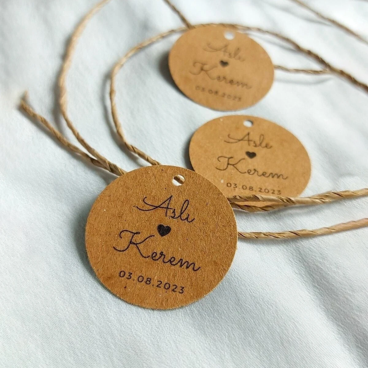 Renkli Baskılı Kraft Etiket