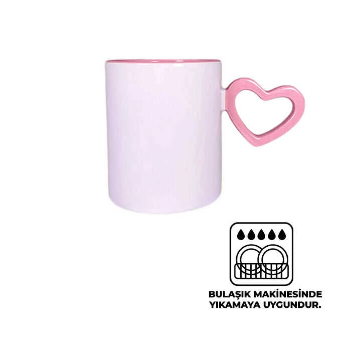 Pembe Kalpli İçi Pembe Kupa