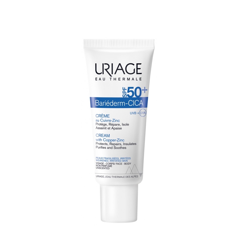 Uriage Bariederm Cica Cream SPF50+ Onarıcı Krem 40 ml