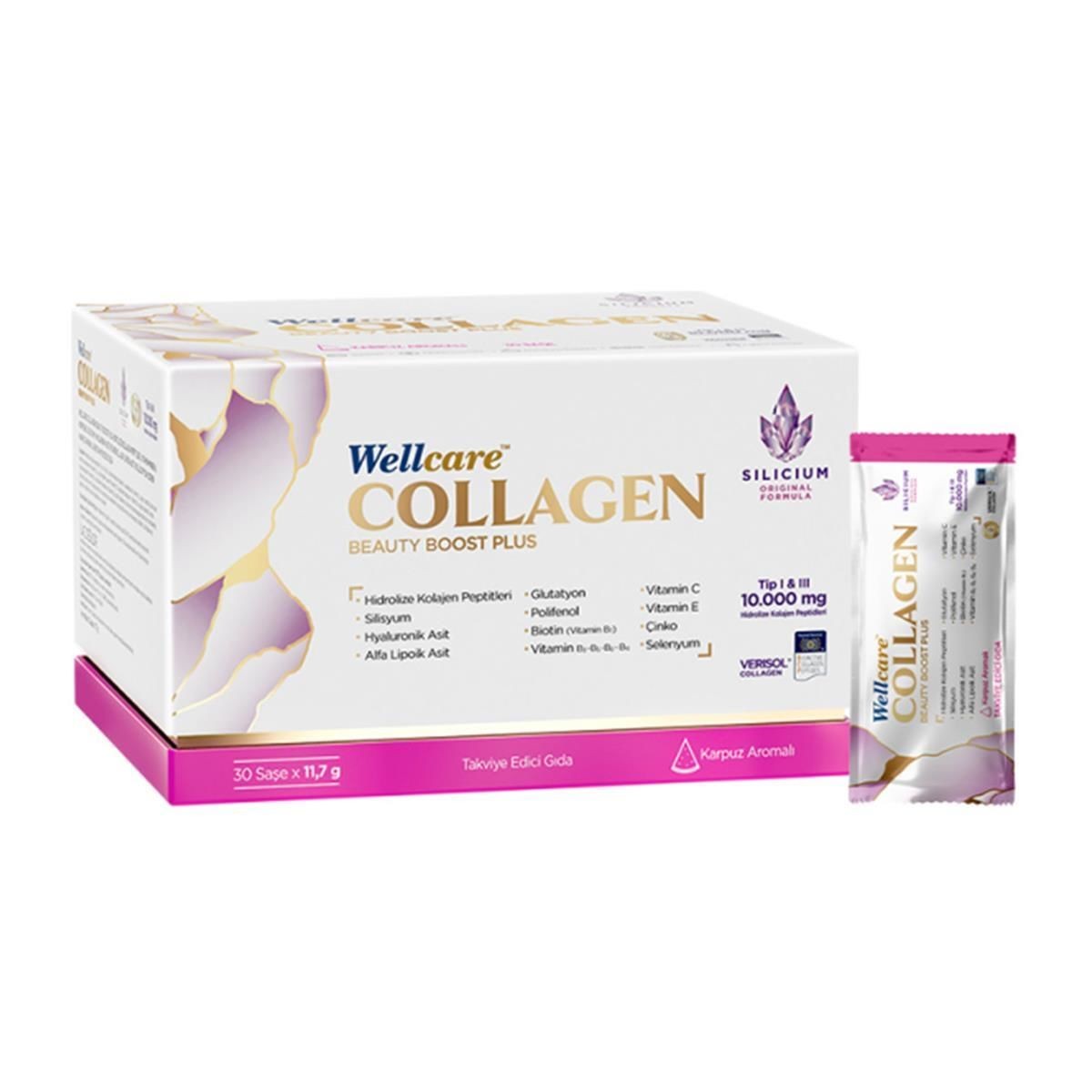 Wellcare Collagen Beauty Plus Karpuz Aromalı 30 Saşe
