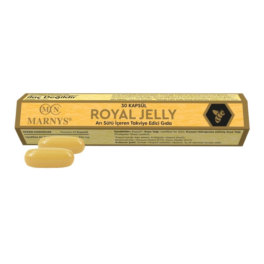 Marnys Royal Jelly Arı Sütü 30 Kapsül 1000 mg
