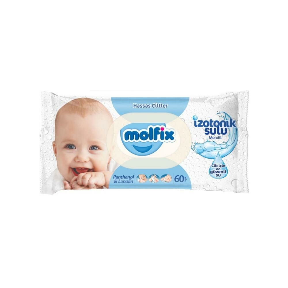 Molfix Izotonik Hassas Ciltler Tekli Paket 60 Yaprak Islak Havlu