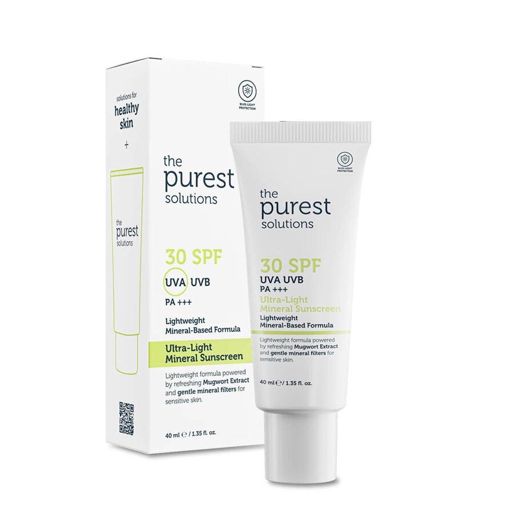 The Purest Solutions Ultra-Light Mineral Sunscreen SPF30 Güneş Koruyucu Krem 40 ml