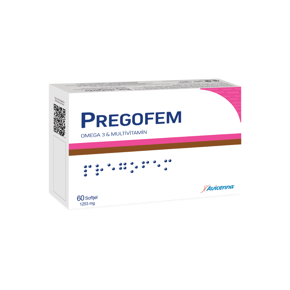 Avicenna PregoFem Omega3 ve Multivitamin 60 Yumuşak Kapsül