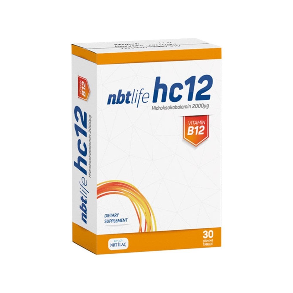NBT Life hc12 B12 İçeren 30 Kapsül