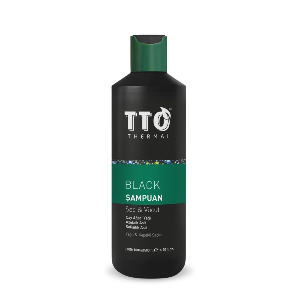 TTO Black Saç ve Vücut Şampuanı 400 ml + 100 ml