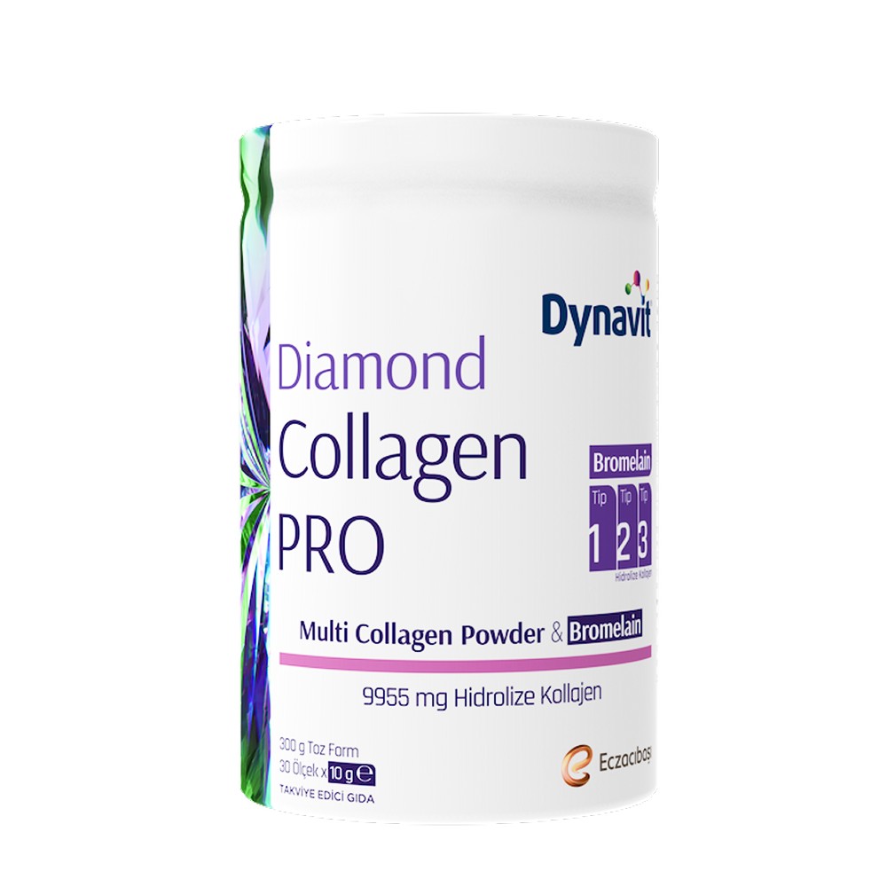Dynavit Diamond Collagen PRO Multi Collagen Powder & Bromelain 300 g