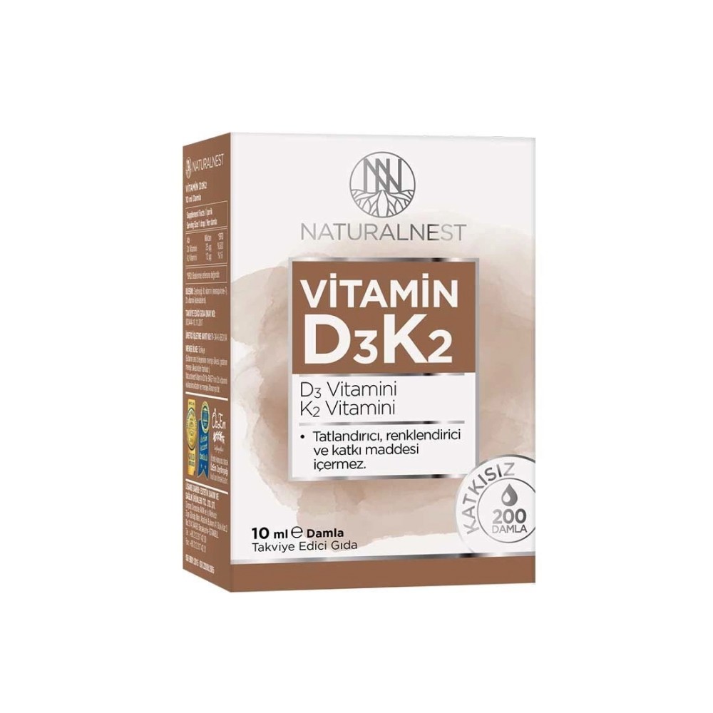 Naturalnest Vitamin D3K2 Damla 10 ml