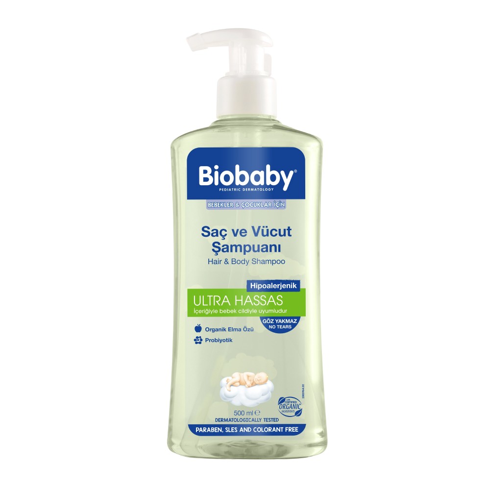Biobaby Bebek Saç ve Vücut Şampuanı 500 ml