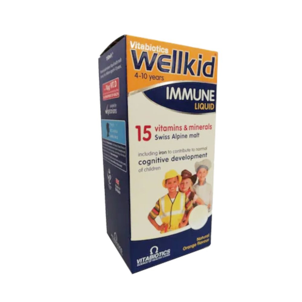 Vitabiotics Wellkid Immune Liquid 4-10 Yaş 150 ml