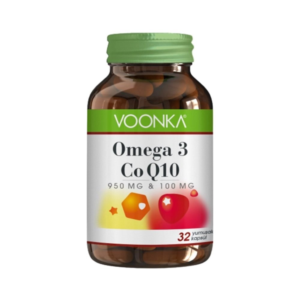 Voonka Omega 3 CoQ10 Koenzim 32 Kapsül