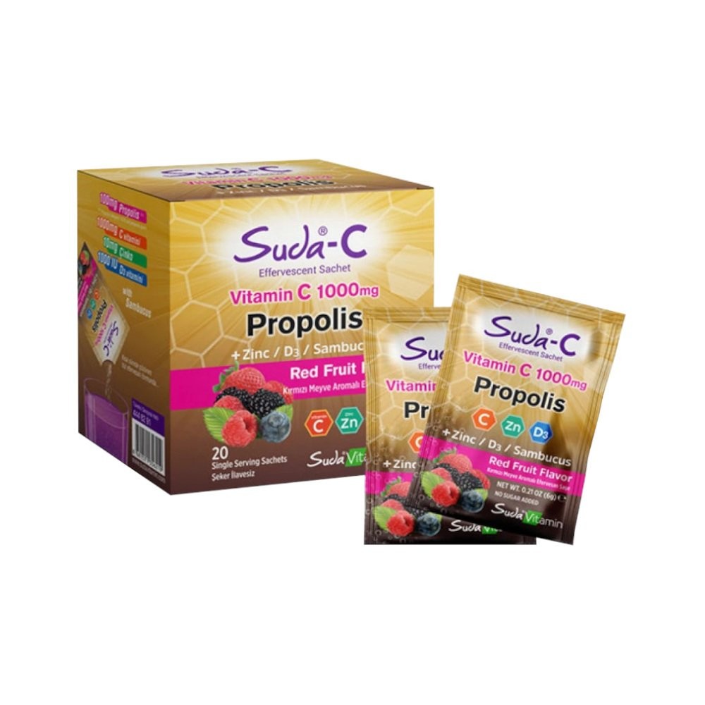 Suda C Propolis Kırmızı Meyveler 20 Saşe