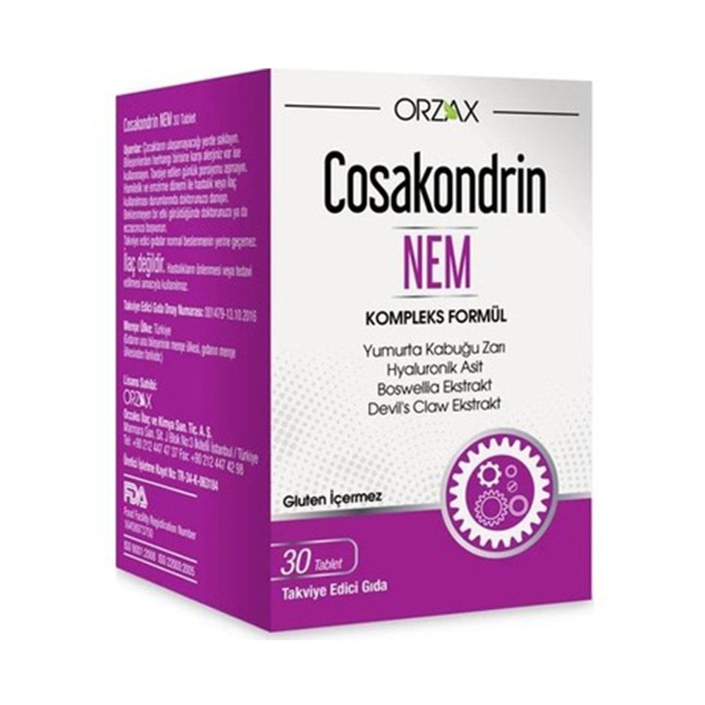 Orzax Cosakondrin Nem 30 Tablet