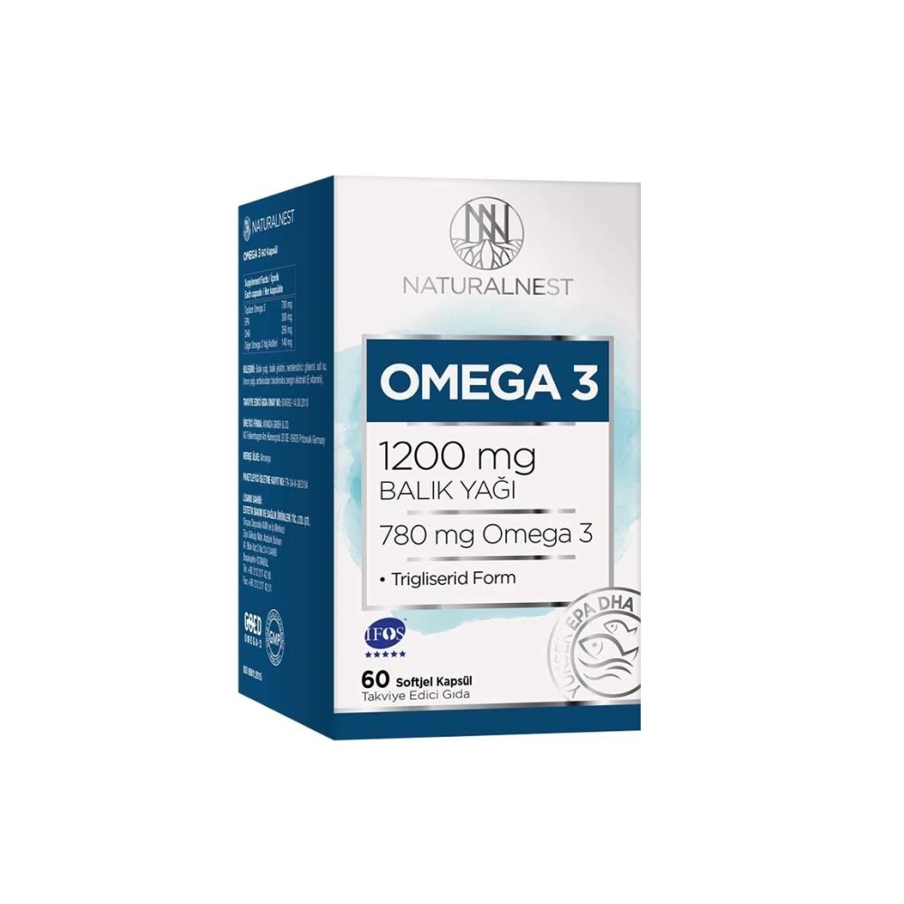 Naturalnest Omega 3 1200 Mg 60 Kapsül