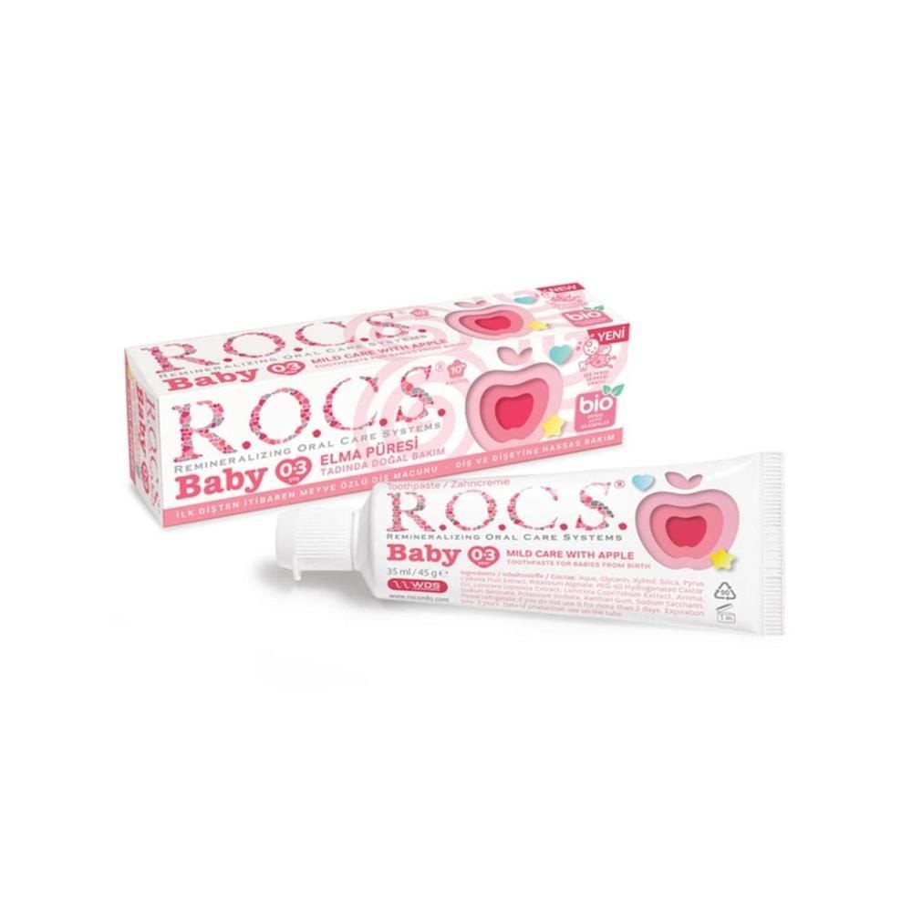 Rocs Baby 0-3 Yaş Elma Püresi Tadında Diş Macunu 35 ml