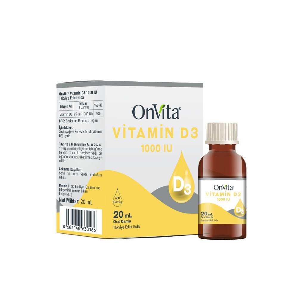 OnVita Vitamin D3 1000 IU 20 ml Damla
