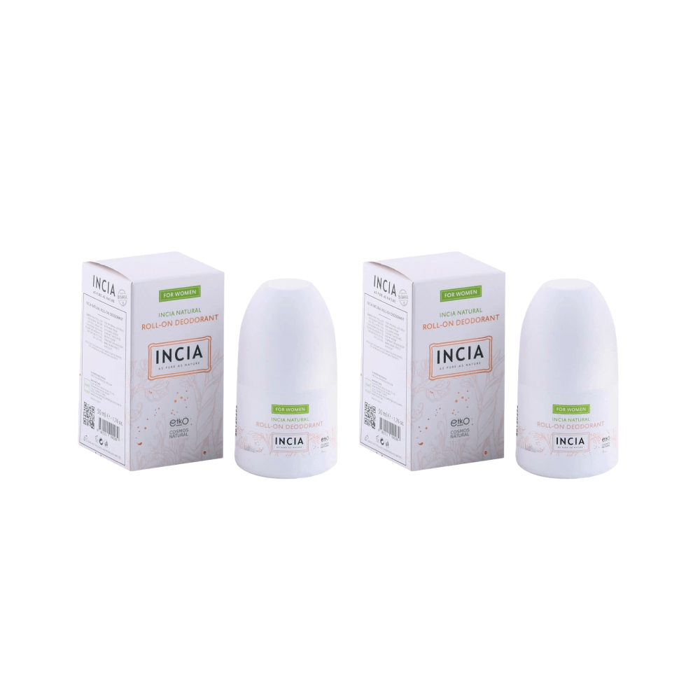Incia Kadınlar İçin Doğal Roll-On Deodorant 50 ml x 2 Adet