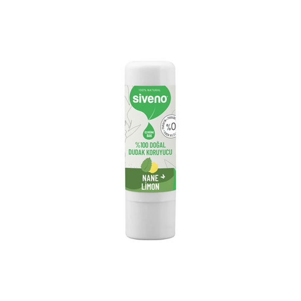 Siveno %100 Doğal Dudak Koruyucu Nane & Limon 6 gr