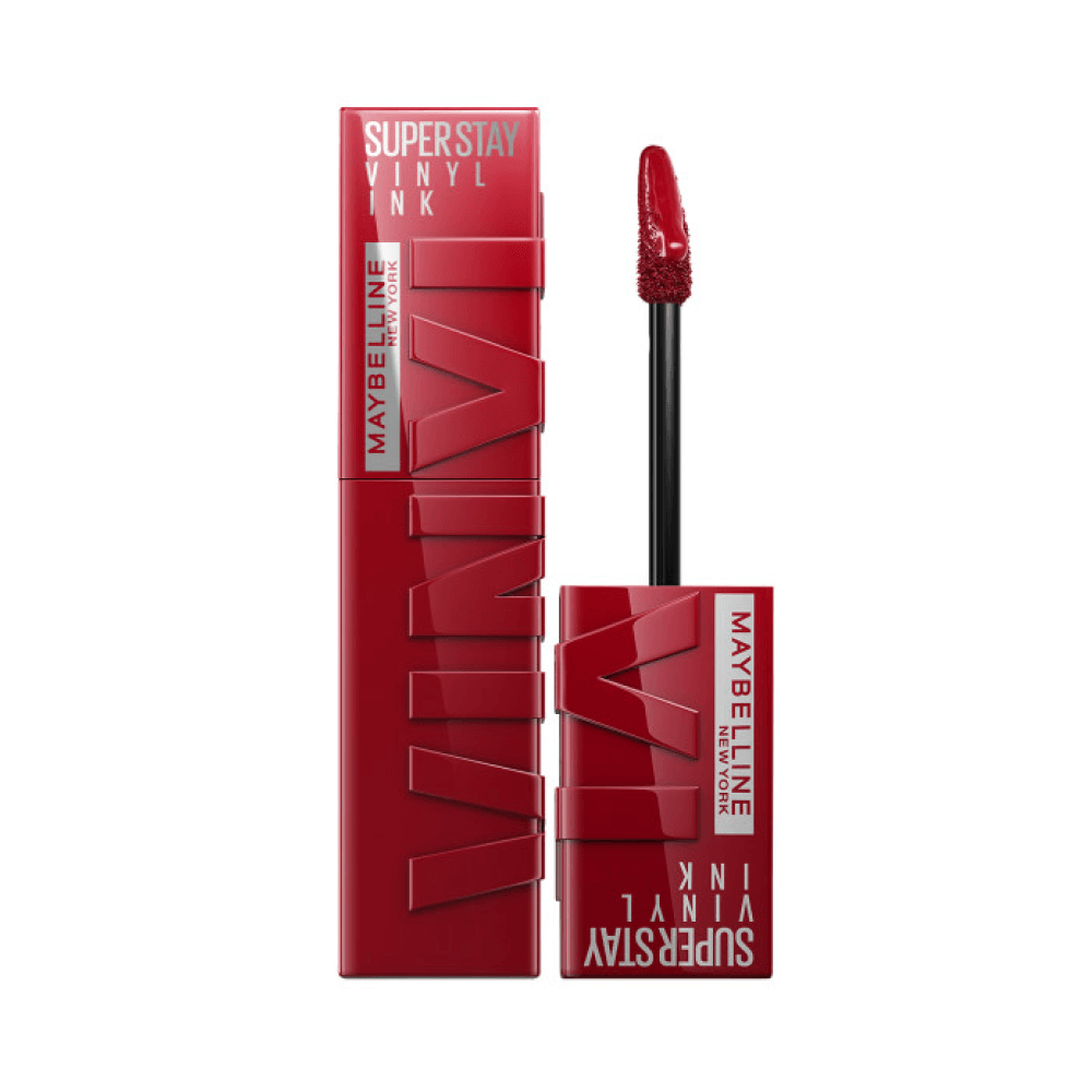 Maybelline New York Super Stay Vinyl Ink Uzun Süre Kalıcı Likit Parlak Ruj - 10 Lippy