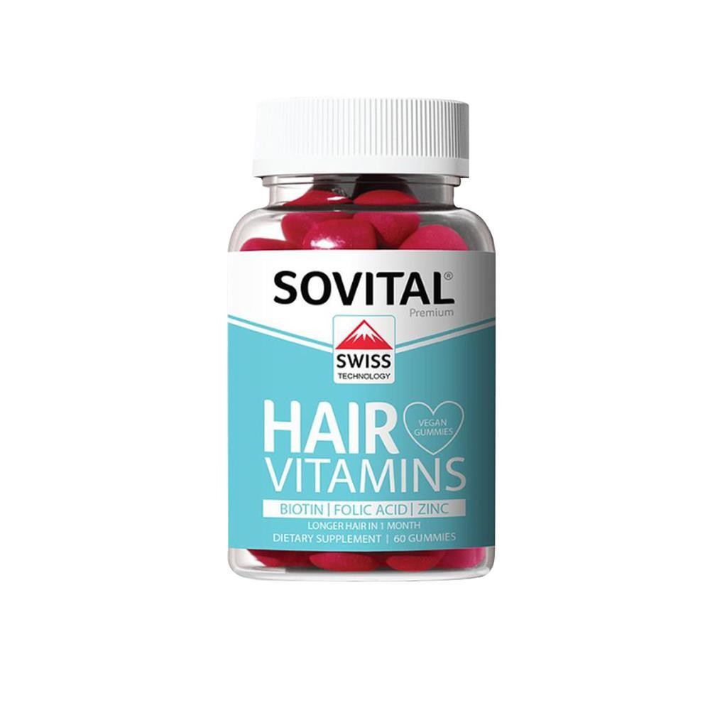 Sovital Hair Vegan Gummy Saç Vitamini 60 Adet